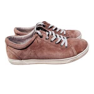 UGG Tomi Sneakers Lace Up Suede Water Resistant 1005484‎ Brown Womens Size 11